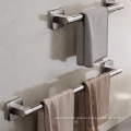 Bathroom towel rack double ply towel storage rack